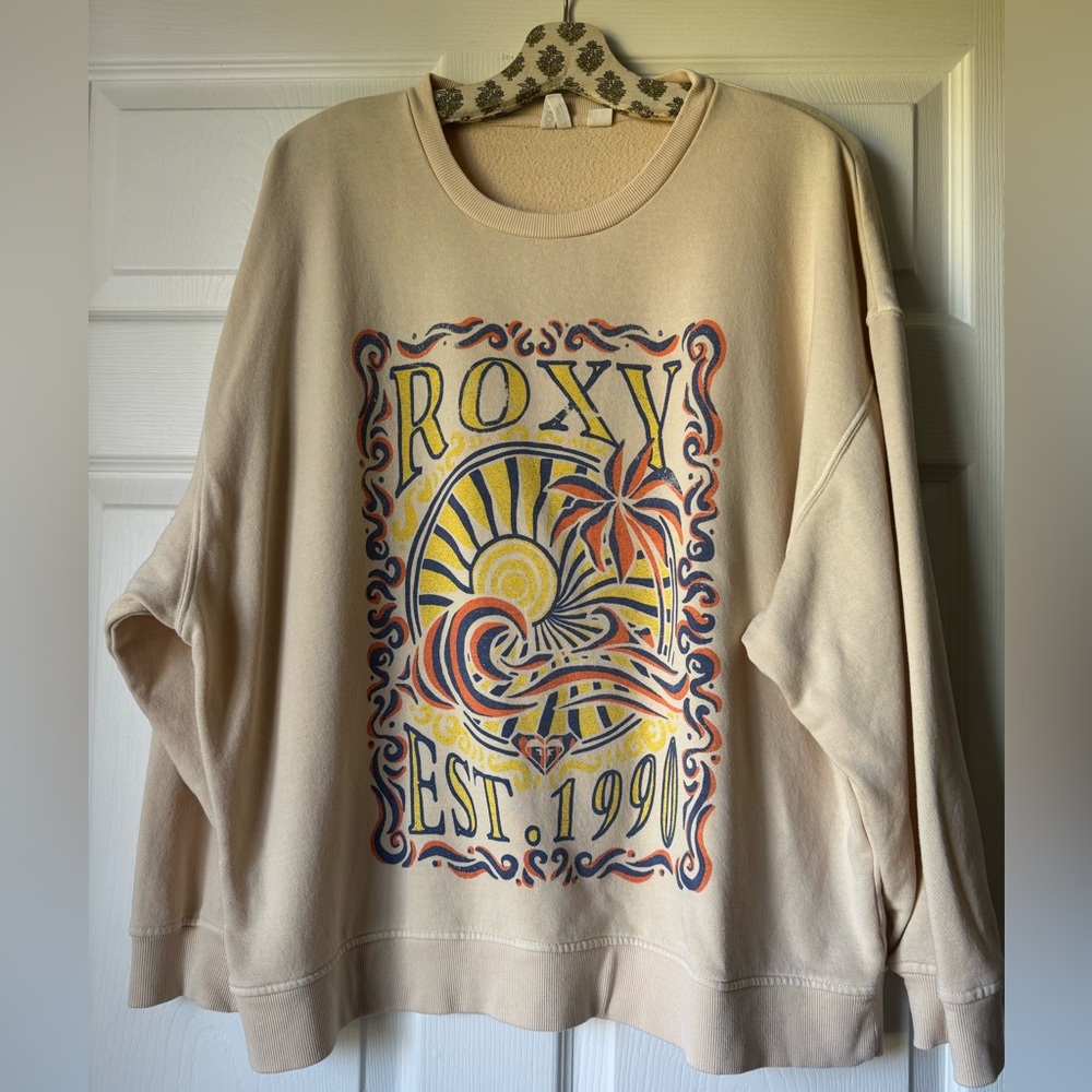 Roxy Sweatshirt EST. 1990 ☀️🌴🌊 Size L